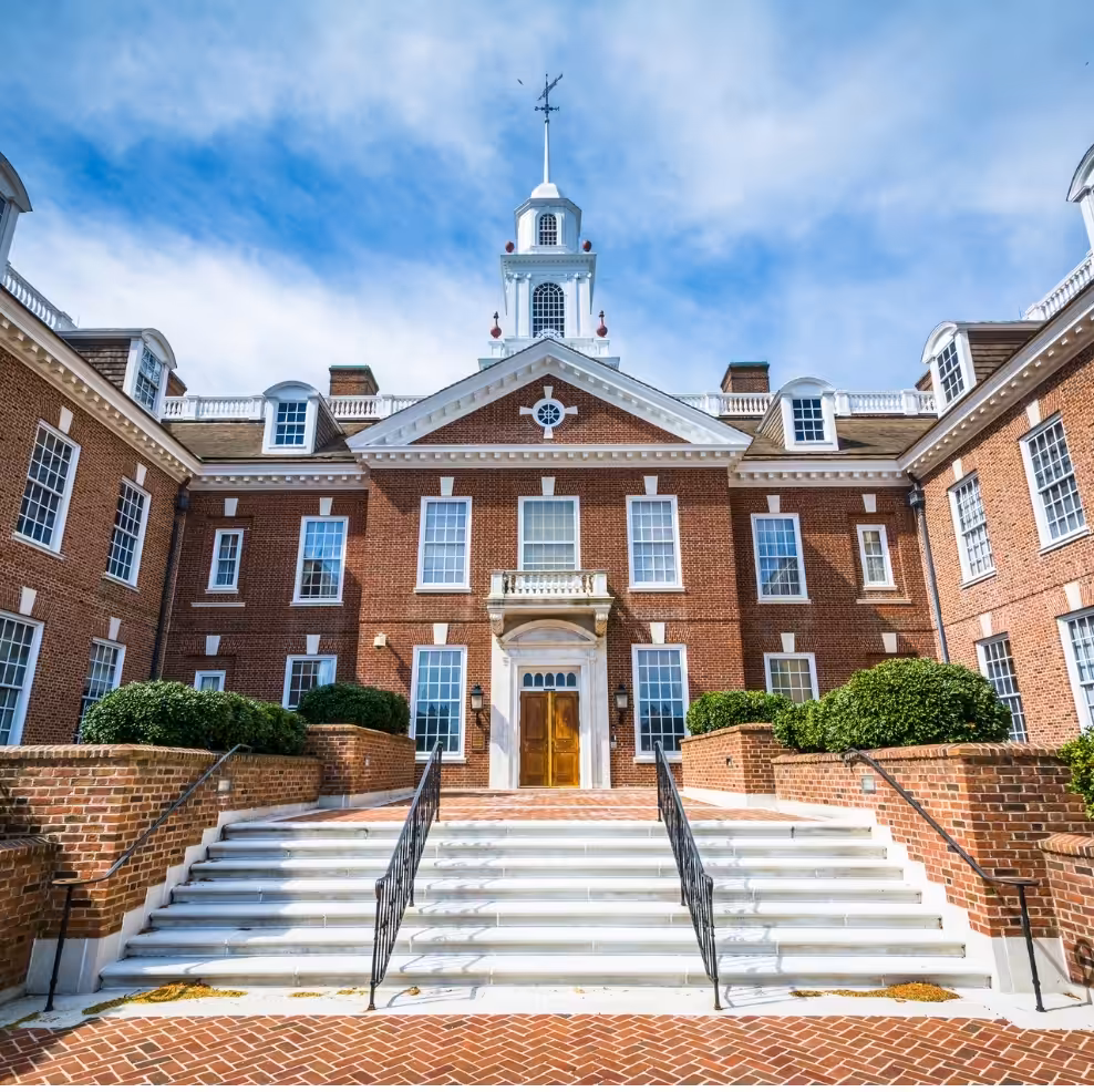 Delaware State Capitol building in Dover